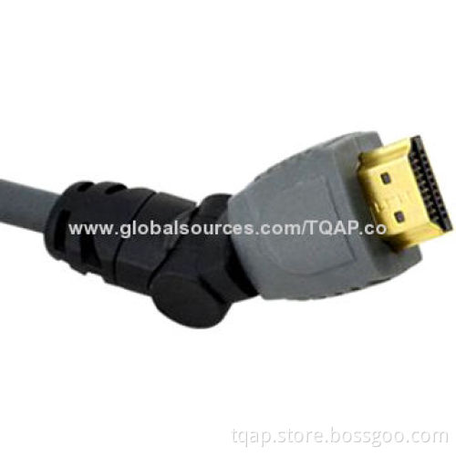 High Performance 19pin male to male HDMI cable with 360degree Rotation